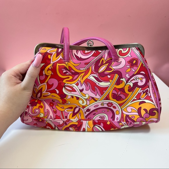 Vintage 90s Y2K retro groovy funky paisley mini bag purse - Picture 4 of 4
